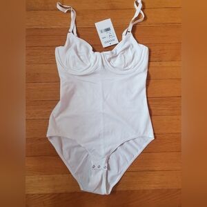 Hanro Soft White Bodysuit